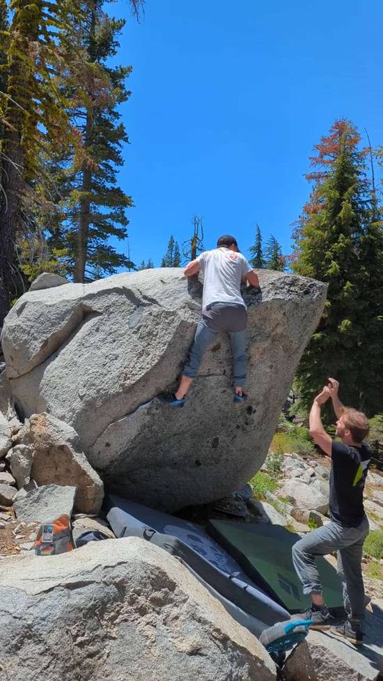 Chris Farley v4, Lake Tahoe - Beta Video from capt.adventurepants