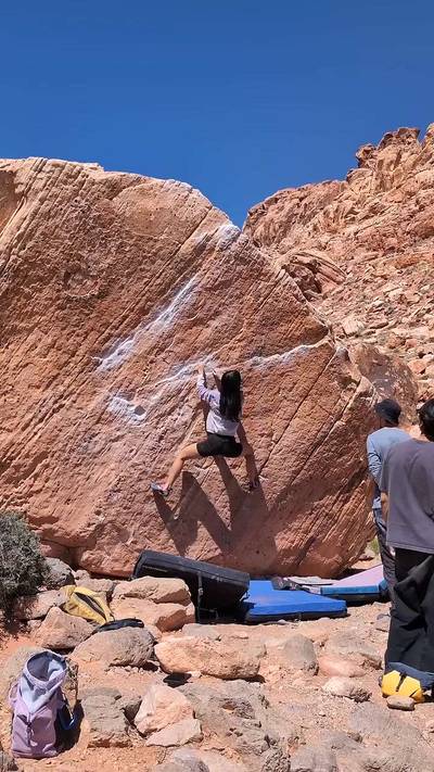 Sorange Traverse v3, Red Rock - Beta Video from gentilclimbs