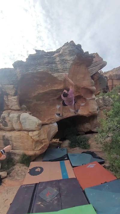 The Fin v6, Rocklands - Beta Video from coolguyJD