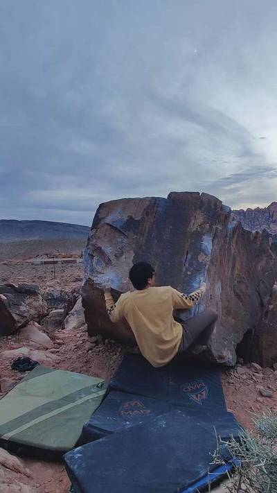 Square Arete v6, Red Rock - Beta Video from Herb_Sends
