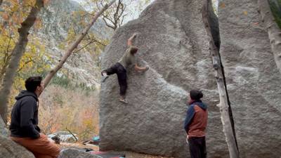 Two Giant Steps Sit v10, Little Cottonwood Canyon - Beta Video from travieggg