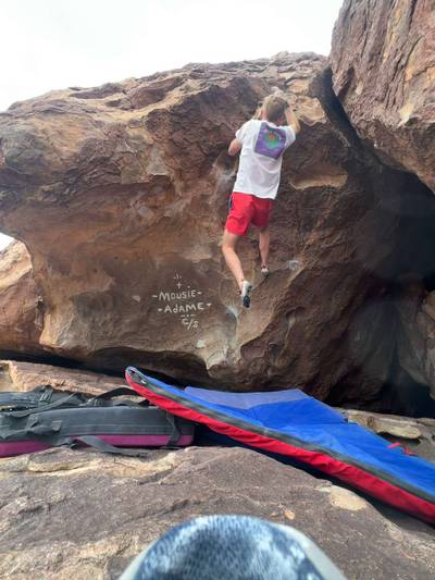 Mousie Adame v7, Hueco Tanks - Beta Video from brenner.rauch