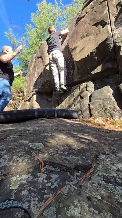 Jacked v4, Taylors Falls - Beta Video from ClimbCrewDad
