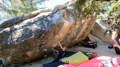 Blue Flame v7, Tramway - Beta Video from webbclimbs