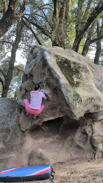 Overhang Lieback v2, Castle Rock State Park - Beta Video from Go