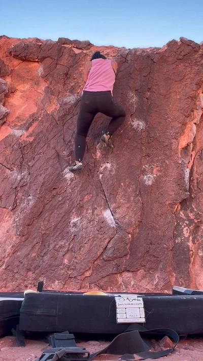 Pearl - Northeast Face Center v2, Red Rock - Beta Video from robynpetrik