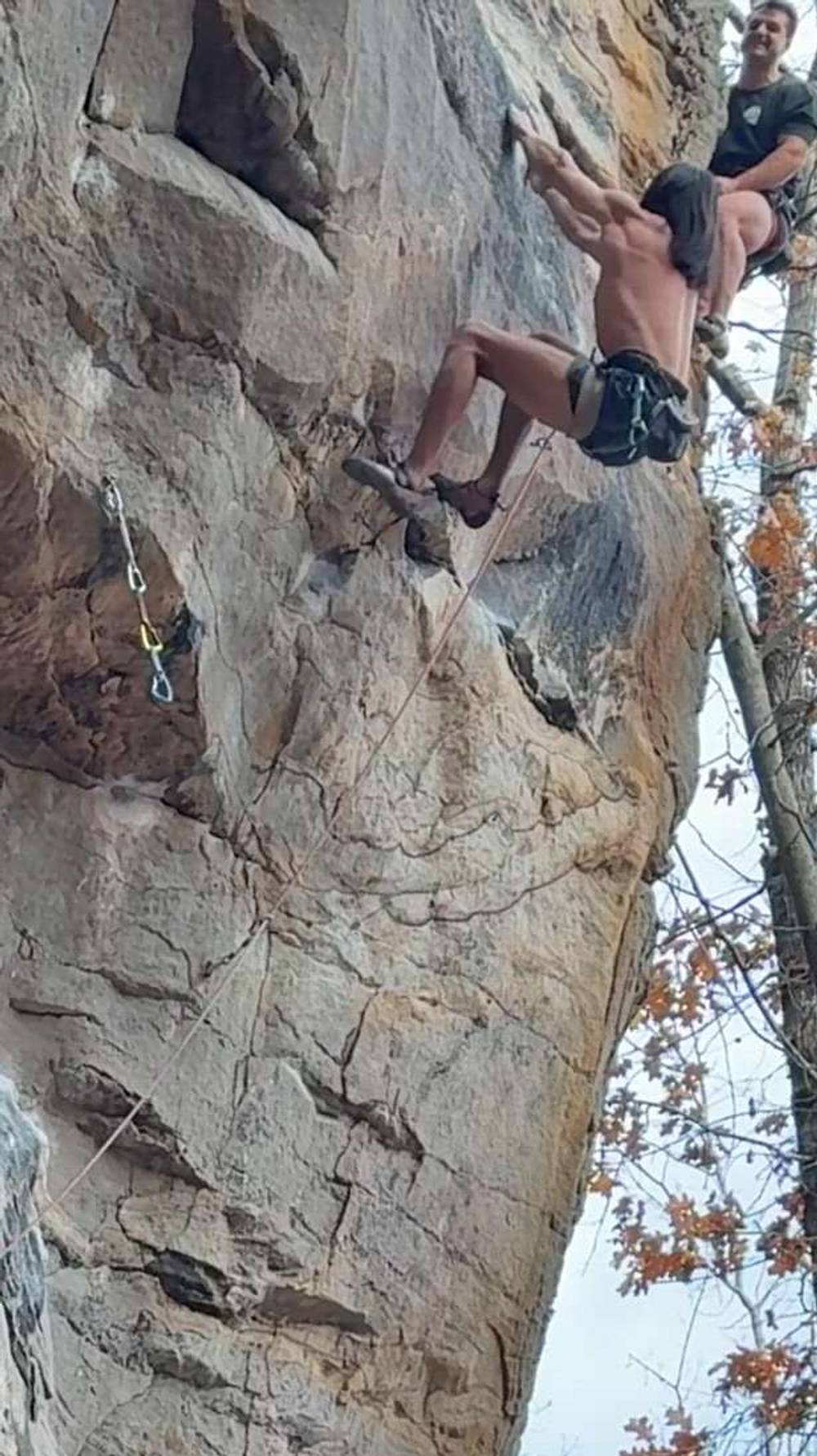 Deep Throat-Blonde Link-Up 5.13b, New River Gorge - Beta Video from jjjack