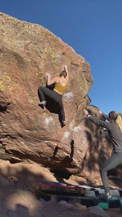 First Overhang v6, Flagstaff Mountain, CO - Beta Video from sarah_levine