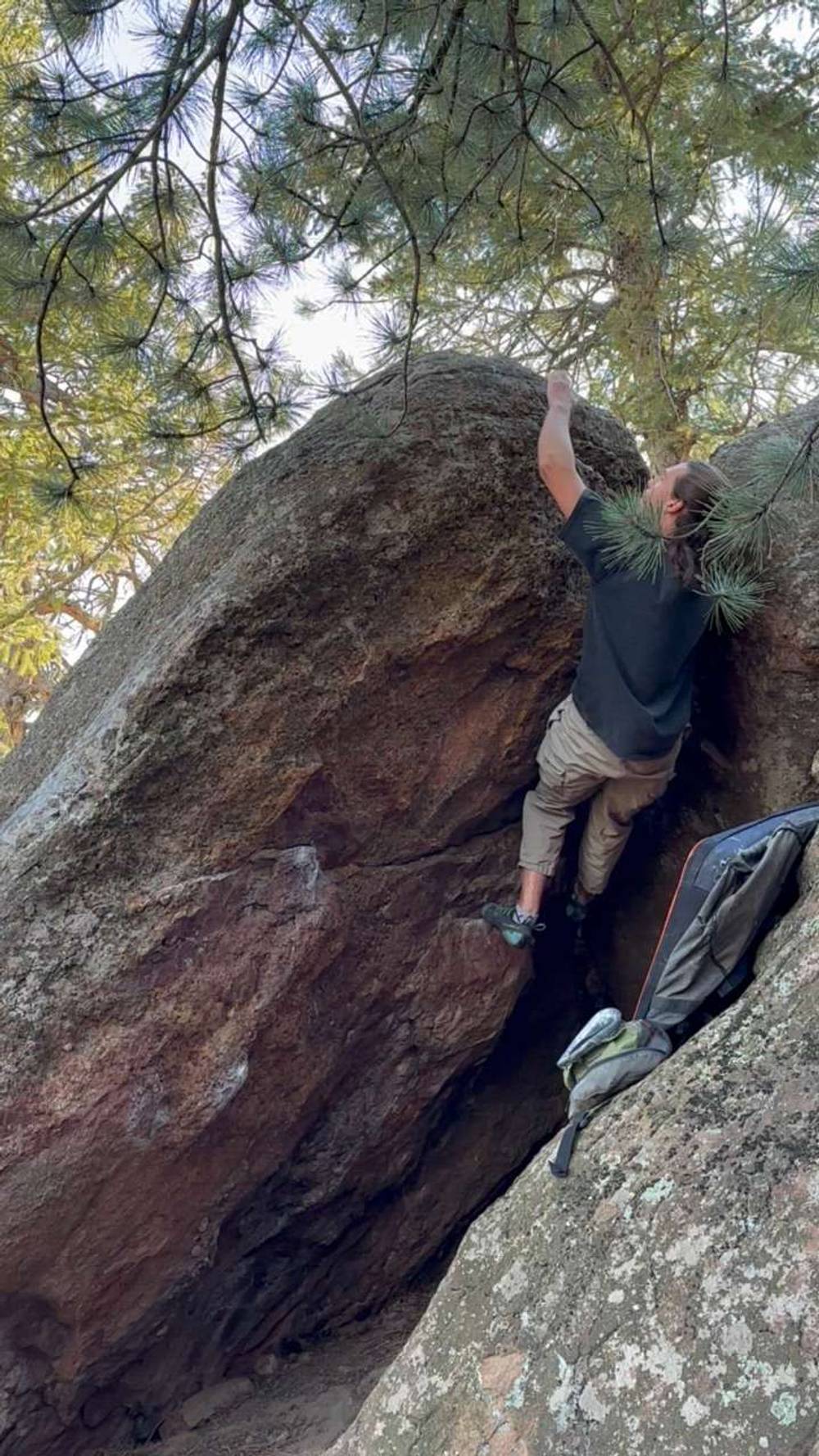 Slot Overhang v3, Flagstaff Mountain, CO - Beta Video from Chris_Ol