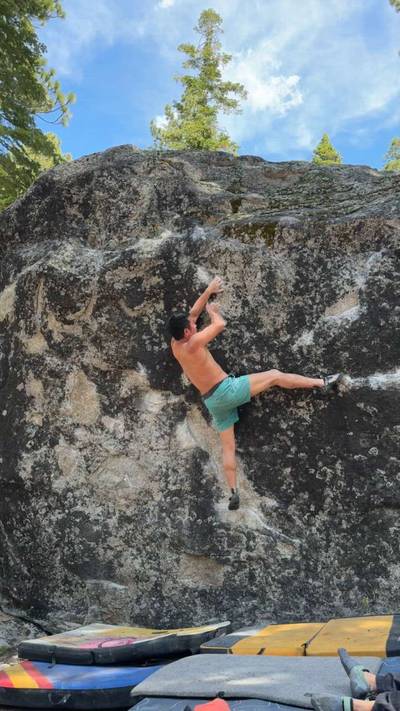Bacchanalia Sit v10, Lake Tahoe - Beta Video from austinclimbsweird