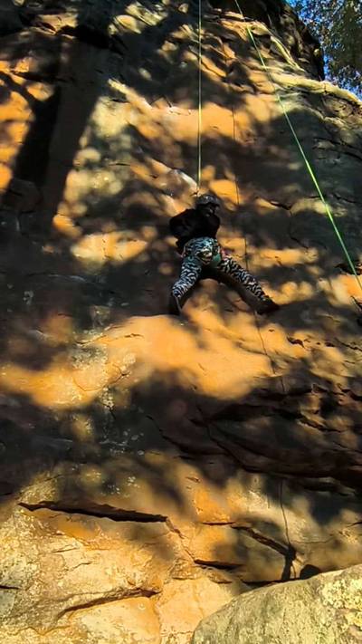Horseshoes and Hand Grenades 5.11a, Horseshoe Canyon Ranch - Beta Video from SheChris