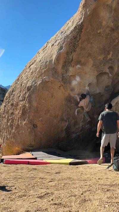 Bowling Pin v4, Bishop - Beta Video from webbclimbs
