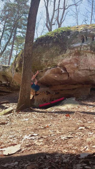Back of The Line v4, Hospital Boulders - Beta Video from OldManRamsey