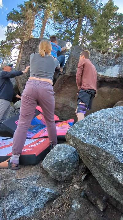 Lean-to Crack v5, Lake Tahoe - Beta Video from Cheycheystirfry