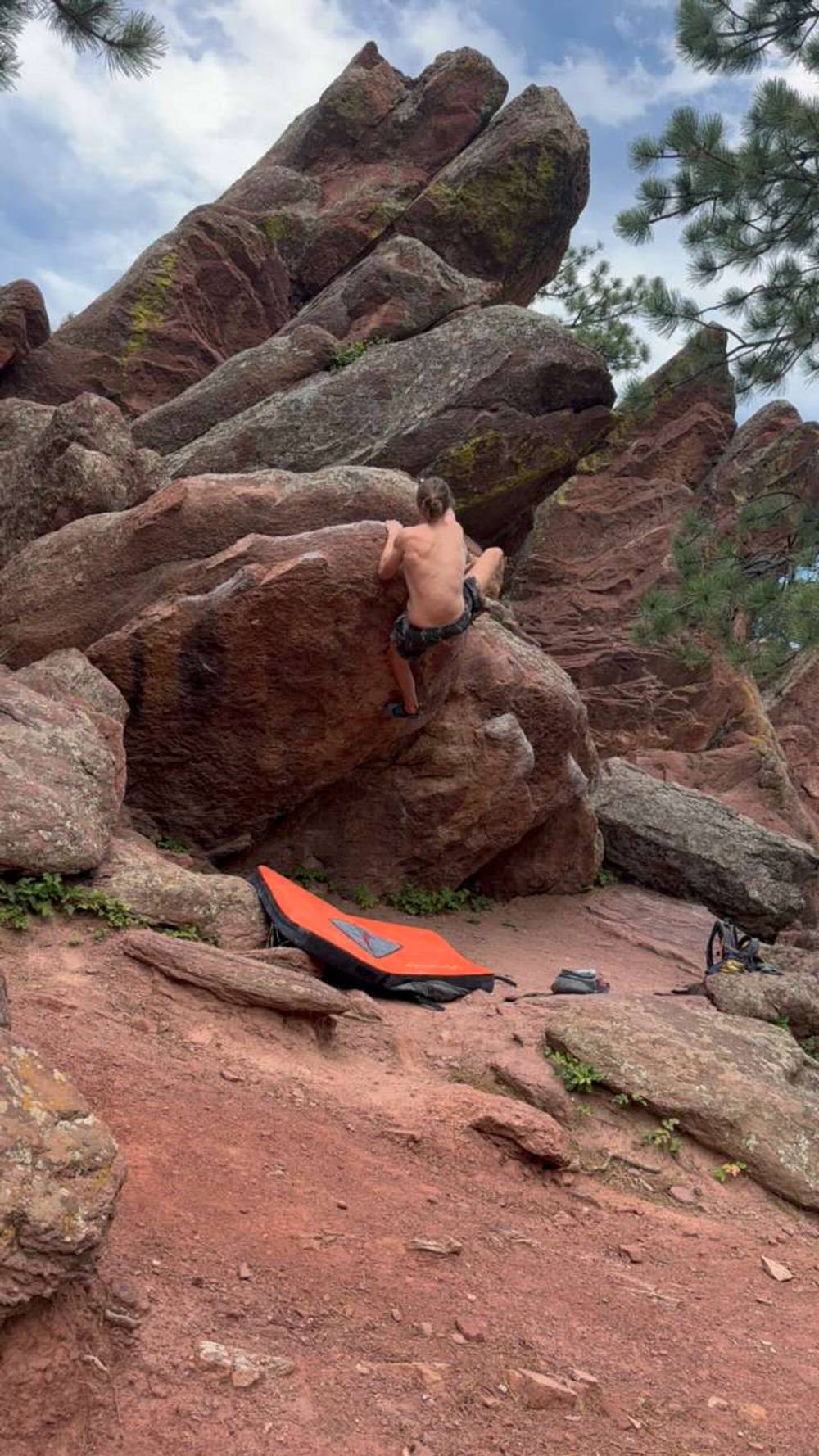 Left Boulder vB, Flagstaff Mountain, CO - Beta Video from Chris_Ol