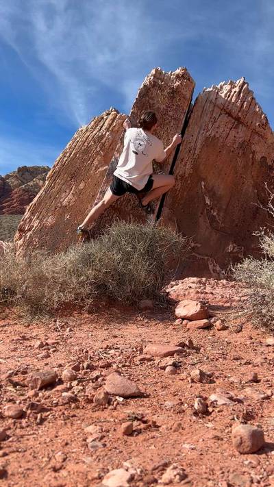 Thought Provoking v4, Red Rock - Beta Video from jakenoc.climbs