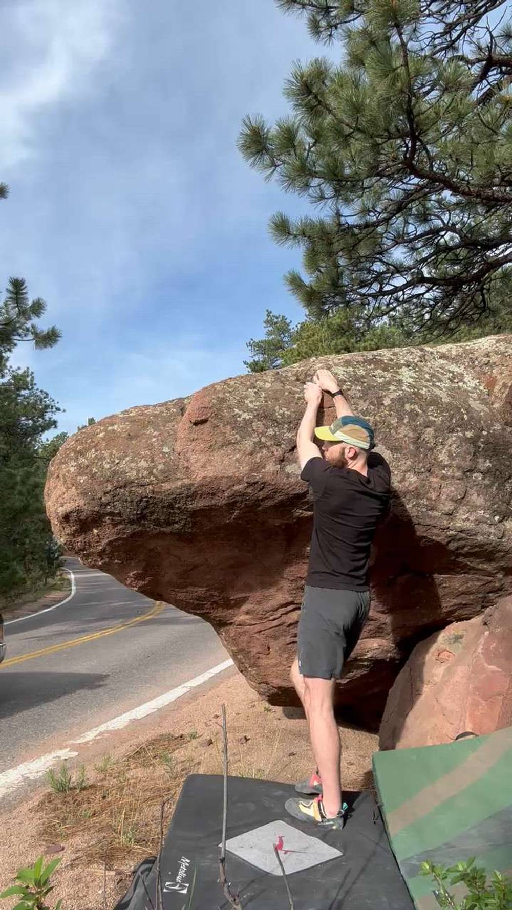 Northeast Bulge v2, Flagstaff Mountain, CO - Beta Video from njat