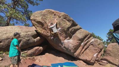 First Overhang v6, Flagstaff Mountain, CO - Beta Video from dz51