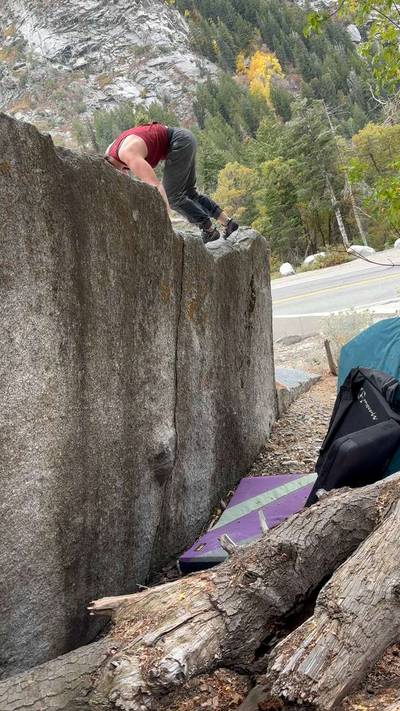 Short Crack v4, Little Cottonwood Canyon - Beta Video from AGamble