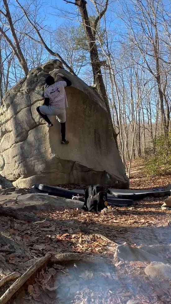 Scoop Left v1, Rocktown - Beta Video from climbsbynikaleb