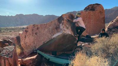 Square Arete v6, Red Rock - Beta Video from breakingbeta