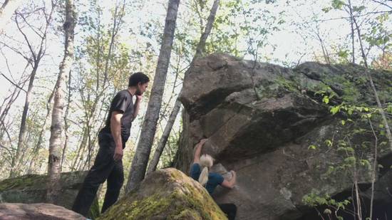 Helke Arête v1, Sandstone - Beta Video from MarinaDanae1