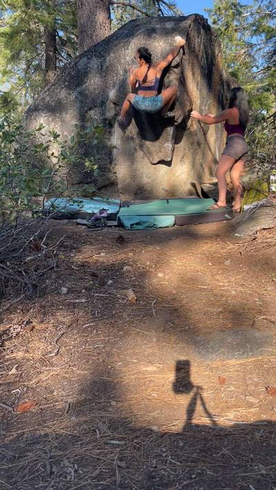 Velocipastor v4, Lake Tahoe - Beta Video from bean.climbing