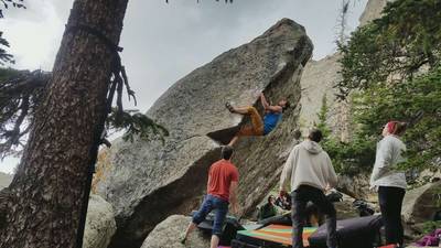 Pat's Arete v7, Mt. Blue Sky - Beta Video from EstepOnRocks
