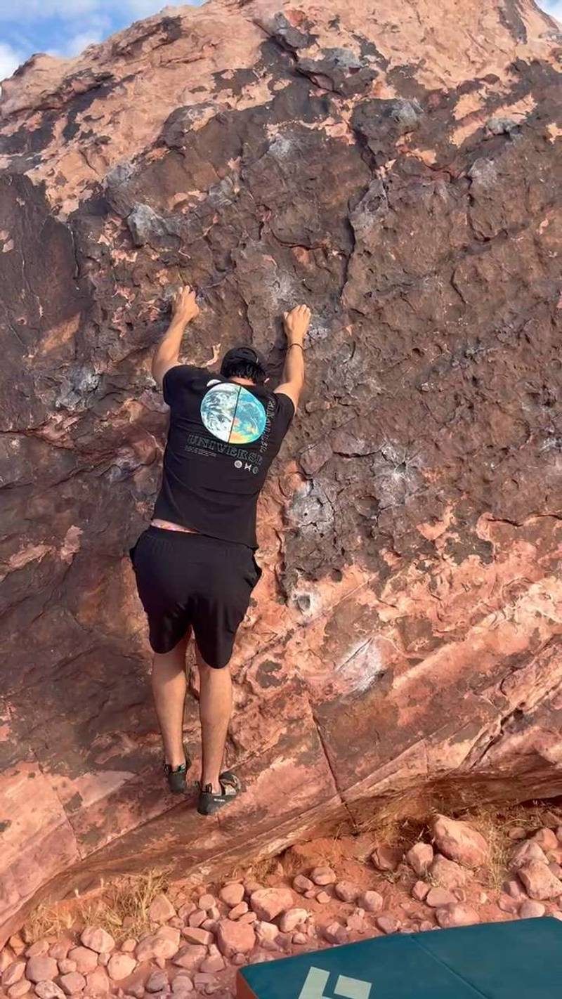 Fin - Traverse v1, Red Rock - Beta Video from vilardo24
