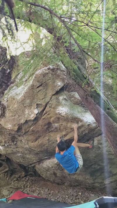 Wicked v8, Mt. Tamalpais - Beta Video from lucky.rockclimbing