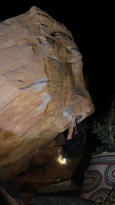 Lime in the Sand v7, Red Rock - Beta Video from rickyslclimbs