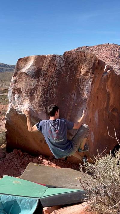 Square Arete v6, Red Rock - Beta Video from evidenceofllama