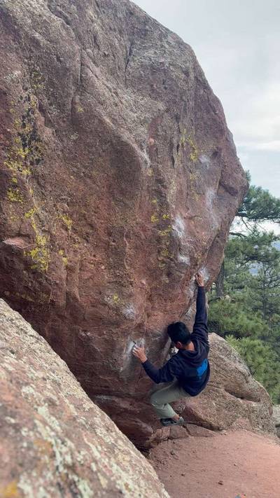 First Overhang v6, Flagstaff Mountain, CO - Beta Video from Jonnybegood
