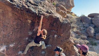 Amazing Little Halfboy v5, Hueco Tanks - Beta Video from GymRatKaia