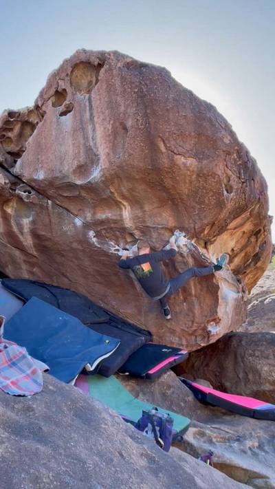 T-Bone Shuffle v4, Hueco Tanks - Beta Video from awclimbe86