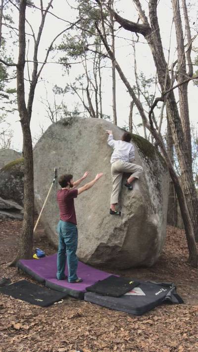 Sourwood Arete v3, Boat Rock - Beta Video from ElenaBest
