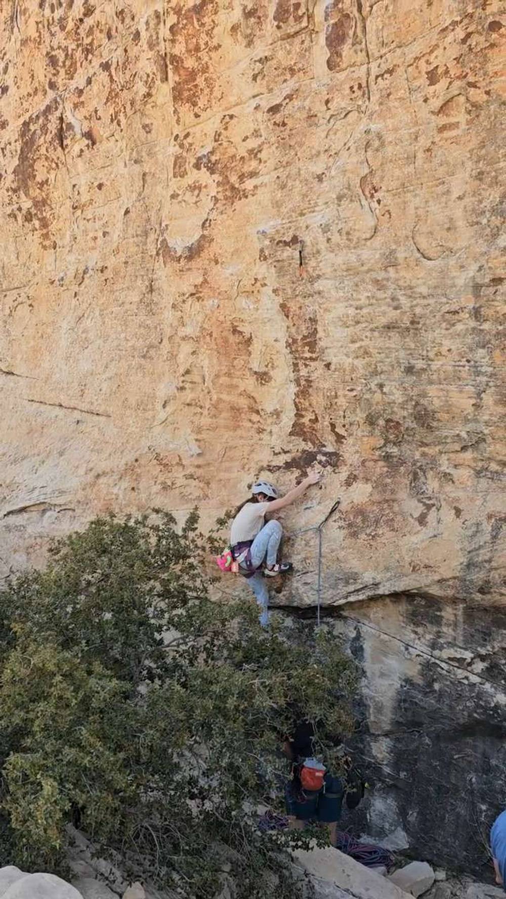 Rise and Whine 5.12a, Red Rock - Beta Video from nicoleclimbs