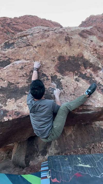 Kessel Run v6, Red Rock - Beta Video from rickyslclimbs