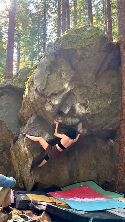 Meat Eating Vegetarian Low v7, North Bend - Beta Video from connie.climbthenics
