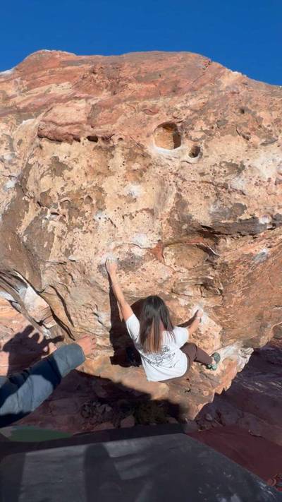 Turtle on a Half Shell v5, Red Rock - Beta Video from tiffboulderland