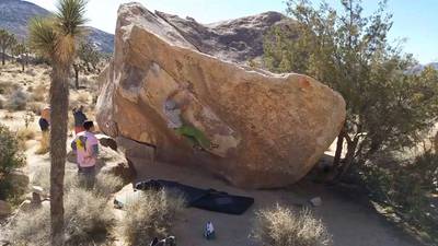 Nicole Overhang v6, Joshua Tree - Beta Video from StinkeePete