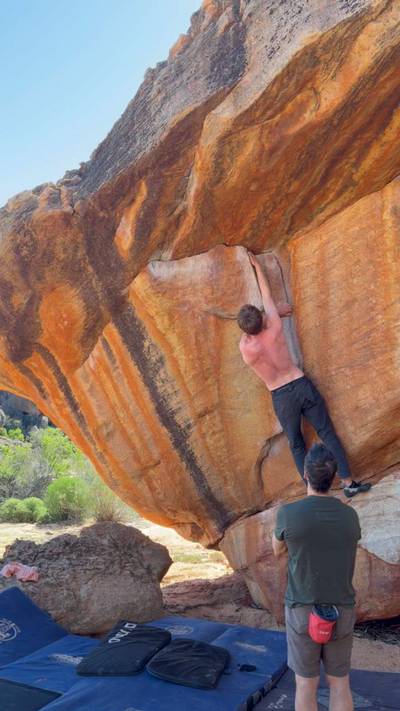 Perfect v5, Rocklands - Beta Video from griffin.climbs