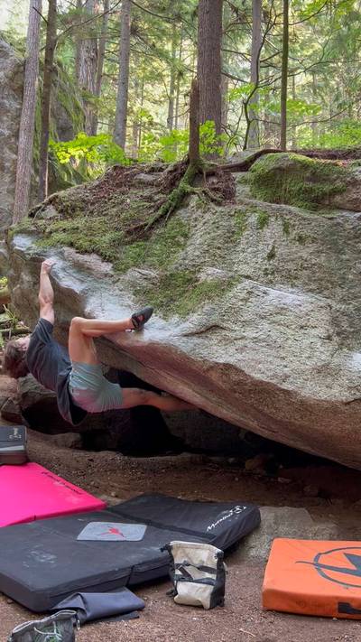 Bo Jo Mantel v3, Squamish - Beta Video from jakenoc.climbs