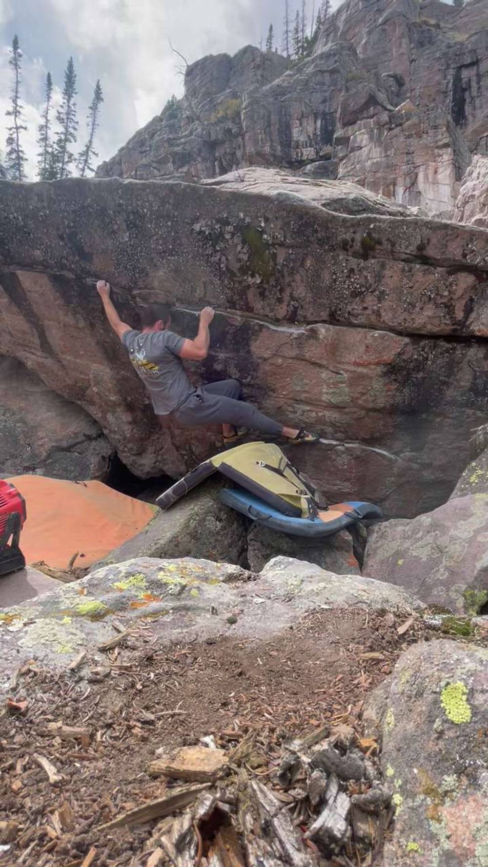 Tinkle on the Topout v6, Uintas - Beta Video from Larbot