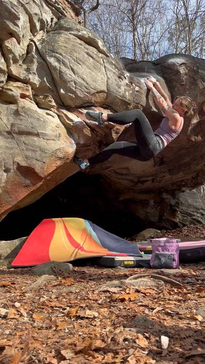 Blockhead v4, Rocktown - Beta Video from almabclimbing
