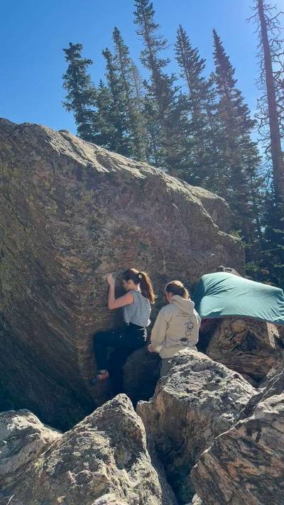Real Small v8, Rocky Mountain National Park - Beta Video from climbsabigail