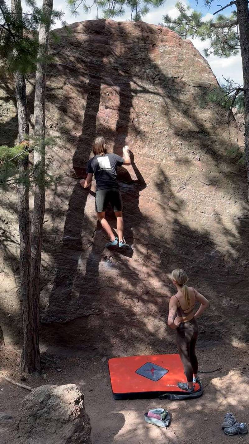 Nook's Slab Right vB, Flagstaff Mountain, CO - Beta Video from Chris_Ol