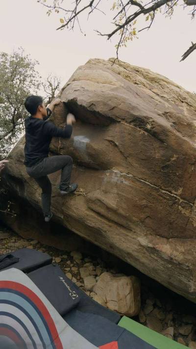 Le Cul du Cheval v6, Red Rock - Beta Video from rickyslclimbs