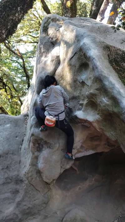 Overhang Lieback v2, Castle Rock State Park - Beta Video from UnderSeeLevel.4.11