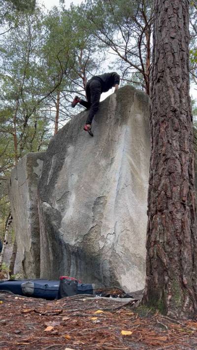 L'Angle du Sérac v4, Fontainebleau - Beta Video from nutelluca